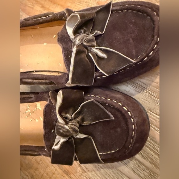 Naturalizer Brown Suede Heels Velvet Bow Detail Victorian Whimsigoth Cosplay - Picture 2 of 6